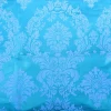 Discount Tablecloth Market Aqua Blue Grey Flocking Damask Taffeta Velvet Fabric 58" Decor 3d"