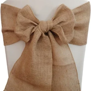 New Tablecloth Market 50 Burlap Chair Sashes 6"x108" Wedding Event Parties Shows 100% Natural Jute"