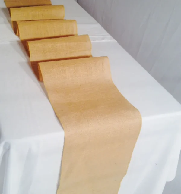 Online Tablecloth Market Burlap Table Runner 14" X 108" 100% Jute Burlap Table Decor Wedding Shows"