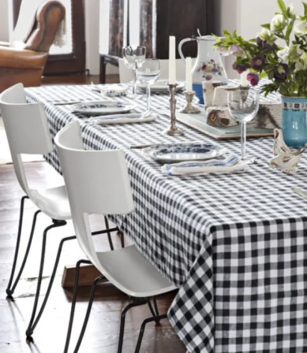 Discount Tablecloth Market Checkered Tablecloths 60"× 108" Rectangular Gingham 100% Polyester 4 Colors