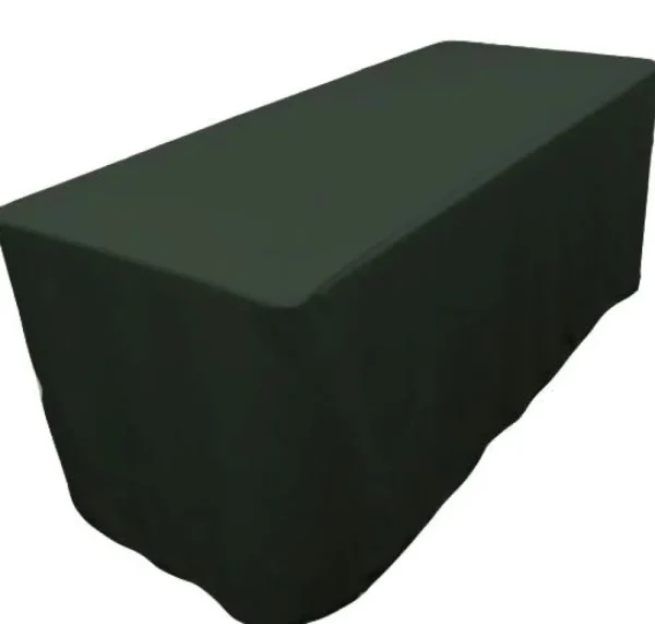 Hot Tablecloth Market 4' Ft. Fitted Polyester 30 Inch Width Table Cover Wedding Tablecloth 21 Colors"