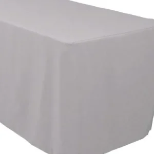 Hot Tablecloth Market 4' Ft. Fitted Polyester 30 Inch Width Table Cover Wedding Tablecloth 21 Colors