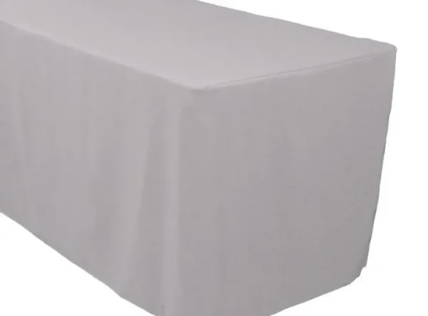 Hot Tablecloth Market 4' Ft. Fitted Polyester 30 Inch Width Table Cover Wedding Tablecloth 21 Colors"