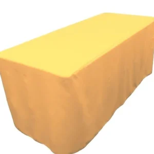 Hot Tablecloth Market 4' Ft. Fitted Polyester 30 Inch Width Table Cover Wedding Tablecloth 21 Colors