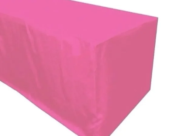 Sale Tablecloth Market 8' Ft. Fitted Polyester Tablecloth Trade Show Booth Partytable Cover Pink"