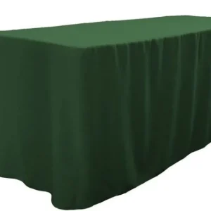 Discount Tablecloth Market 4' Ft. Fitted Polyester Table Cover Trade Show Booth Dj Tablecloth Hunter Green"