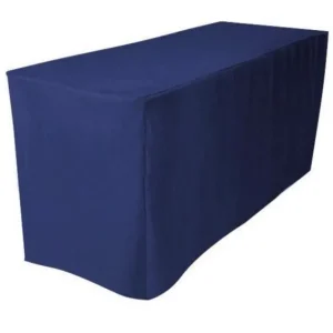 Sale Tablecloth Market 4' Ft Fitted Polyester Tablecloth Open Back Tablecover Trade Show Booth 18 Color