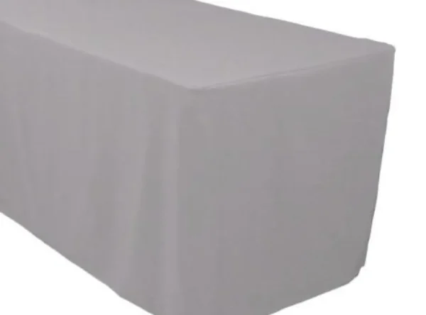 Sale Tablecloth Market 6' Ft Fitted Polyester Tablecloth Open Back Tablecover Trade Show Booth 18 Color"