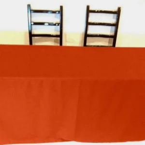 Best Tablecloth Market 4' Ft Fitted Polyester Tablecloth Slit Back Tablecover Trade Show Booth 18 Color