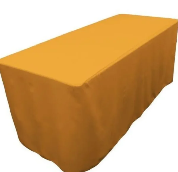 Discount Tablecloth Market 6' Ft. Fitted Polyester Table Cover Wedding Banquet Event Tablecloth 21 Colors"