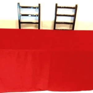 Hot Tablecloth Market 8' Ft Fitted Polyester Tablecloth Slit Back Tablecover Trade Show Booth 18 Color