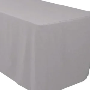 Discount Tablecloth Market 6' Ft. Fitted Polyester Table Cover Wedding Banquet Event Tablecloth 21 Colors