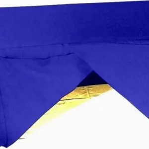 Sale Tablecloth Market 6' Ft. Fitted Slit Open Back Polyester Tablecloth Shows Table Cover Royal Blue