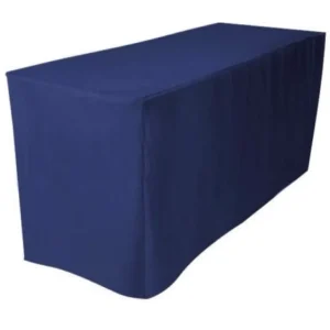 Best Tablecloth Market 5' Ft. Fitted Table Cover Waterproof Table Cover Patio Shows Outdoor 10 Colors