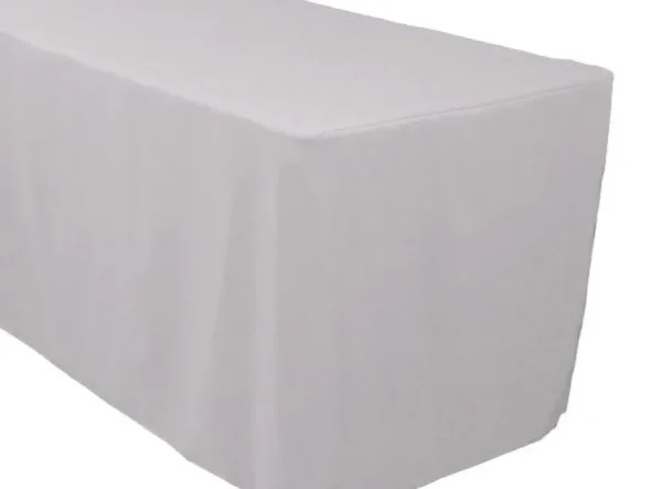 Outlet Tablecloth Market 4' Ft. Fitted Table Cover Waterproof Table Cover Patio Shows Outdoor 10 Colors"