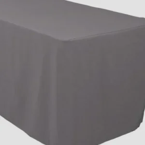Best Tablecloth Market 5' Ft. Fitted Table Cover Waterproof Table Cover Patio Shows Outdoor 10 Colors