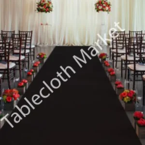 Fashion Tablecloth Market 25 Ft Satin Aisle Runner 60" Wide 100% Seamless Fabric Wedding 20 Colors