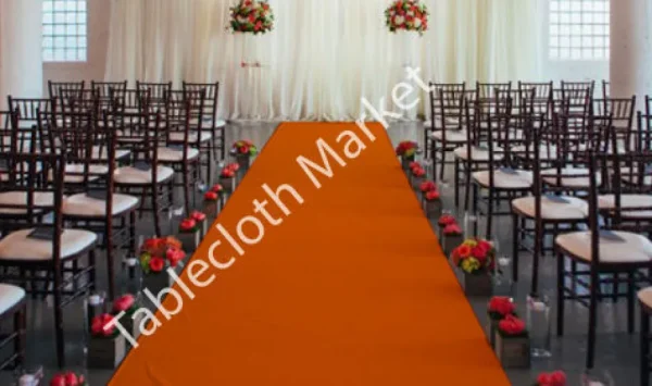 Fashion Tablecloth Market 25 Ft Satin Aisle Runner 60" Wide 100% Seamless Fabric Wedding 20 Colors