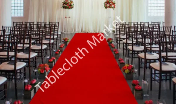 Fashion Tablecloth Market 25 Ft Satin Aisle Runner 60" Wide 100% Seamless Fabric Wedding 20 Colors