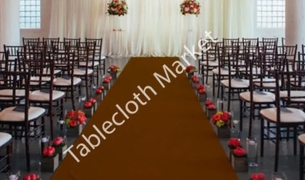 Fashion Tablecloth Market 25 Ft Satin Aisle Runner 60" Wide 100% Seamless Fabric Wedding 20 Colors