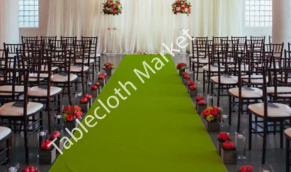 Fashion Tablecloth Market 25 Ft Satin Aisle Runner 60" Wide 100% Seamless Fabric Wedding 20 Colors