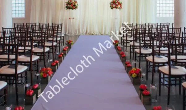 Fashion Tablecloth Market 25 Ft Satin Aisle Runner 60" Wide 100% Seamless Fabric Wedding 20 Colors