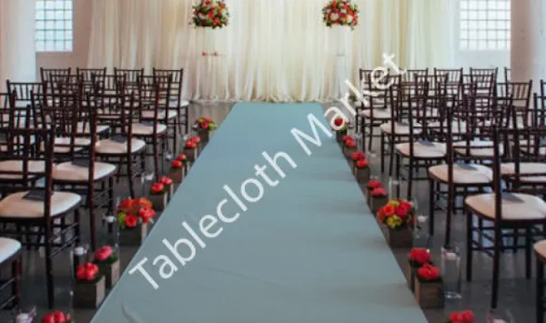 Fashion Tablecloth Market 25 Ft Satin Aisle Runner 60" Wide 100% Seamless Fabric Wedding 20 Colors