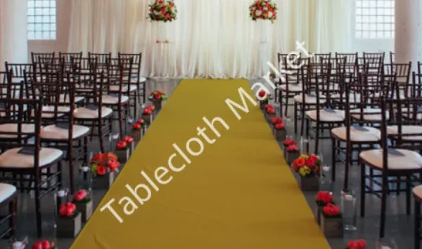 Fashion Tablecloth Market 25 Ft Satin Aisle Runner 60" Wide 100% Seamless Fabric Wedding 20 Colors