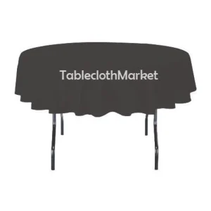 Sale Tablecloth Market 90" Inch Round Polyester Tablecloth 24 Colors Table Cover Wedding Banquet Seamed