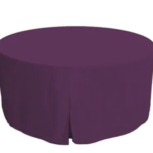 Fashion Tablecloth Market 60 Inch round Polyester Table Cover Tablecloth Trade show Booth 18 COLOR