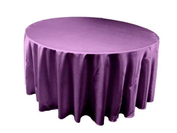 New Tablecloth Market 120 Inch Round Polyester Tablecloth 24 Color Table Cover Wedding Catering Party"