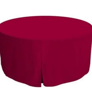 Fashion Tablecloth Market 60 Inch round Polyester Table Cover Tablecloth Trade show Booth 18 COLOR