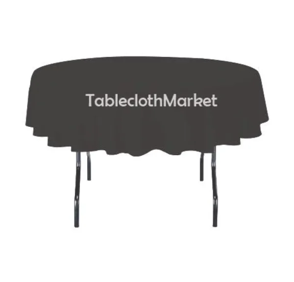 Online Tablecloth Market 58" Inch Round Polyester Tablecloth 24 Color Table Cover Wedding Catering Dinner"