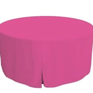 Fashion Tablecloth Market 60 Inch round Polyester Table Cover Tablecloth Trade show Booth 18 COLOR