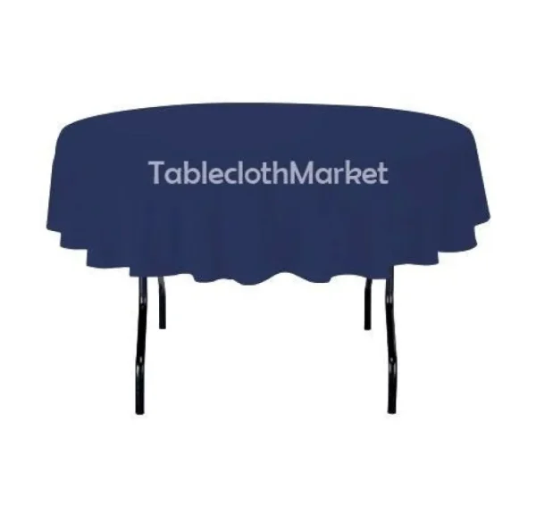 Sale Tablecloth Market 90" Inch Round Polyester Tablecloth 24 Colors Table Cover Wedding Banquet Seamed