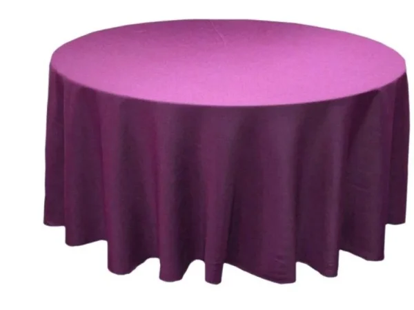 Online Tablecloth Market 132" Inch Round Polyester Tablecloth 24 Color Table Cover Wedding Banquet"