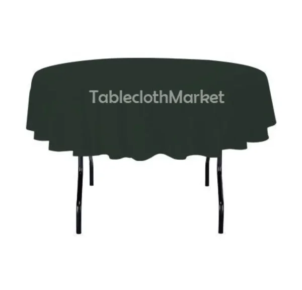 Sale Tablecloth Market 90" Inch Round Polyester Tablecloth 24 Colors Table Cover Wedding Banquet Seamed