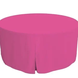 Fashion Tablecloth Market 60 Inch round Polyester Table Cover Tablecloth Trade show Booth 18 COLOR