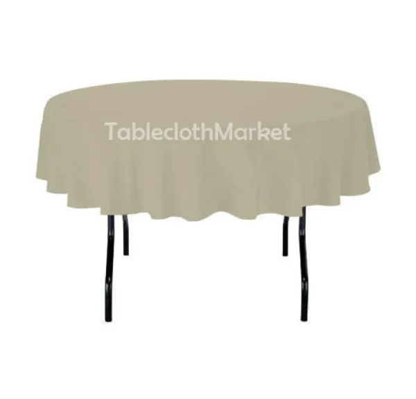 Sale Tablecloth Market 90" Inch Round Polyester Tablecloth 24 Colors Table Cover Wedding Banquet Seamed