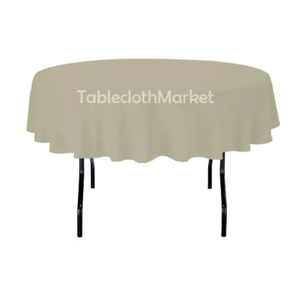 Online Tablecloth Market 58" Inch Round Polyester Tablecloth 24 Color Table Cover Wedding Catering Dinner"