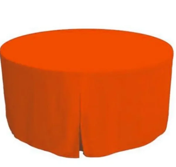 Fashion Tablecloth Market 60 Inch round Polyester Table Cover Tablecloth Trade show Booth 18 COLOR"