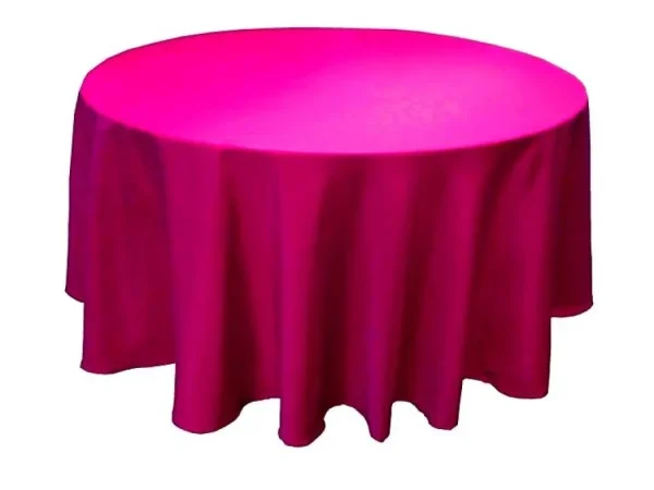 Online Tablecloth Market 132" Inch Round Polyester Tablecloth 24 Color Table Cover Wedding Banquet"