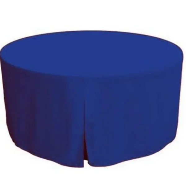 Fashion Tablecloth Market 60 Inch round Polyester Table Cover Tablecloth Trade show Booth 18 COLOR"