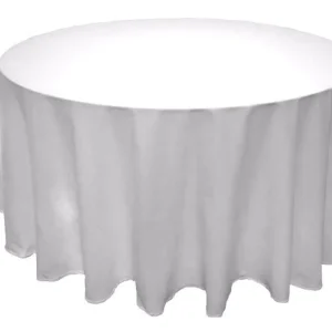 New Tablecloth Market 120 Inch Round Polyester Tablecloth 24 Color Table Cover Wedding Catering Party