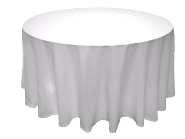 New Tablecloth Market 120 Inch Round Polyester Tablecloth 24 Color Table Cover Wedding Catering Party"