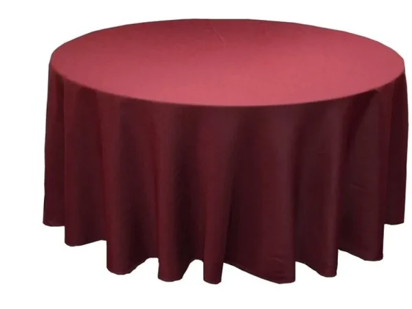 New Tablecloth Market 120 Inch Round Polyester Tablecloth 24 Color Table Cover Wedding Catering Party"