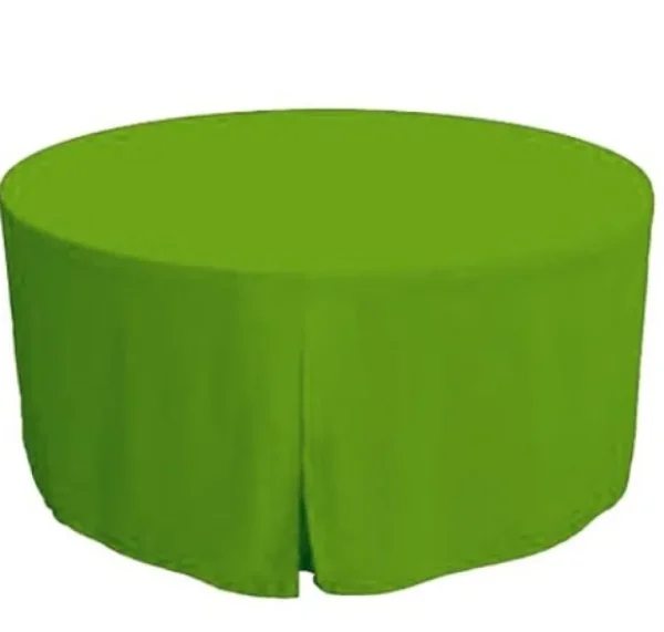 Fashion Tablecloth Market 60 Inch round Polyester Table Cover Tablecloth Trade show Booth 18 COLOR"