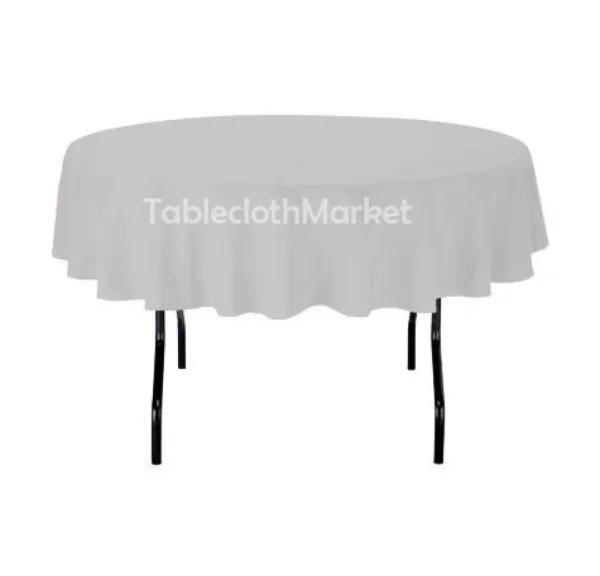 Online Tablecloth Market 58" Inch Round Polyester Tablecloth 24 Color Table Cover Wedding Catering Dinner"