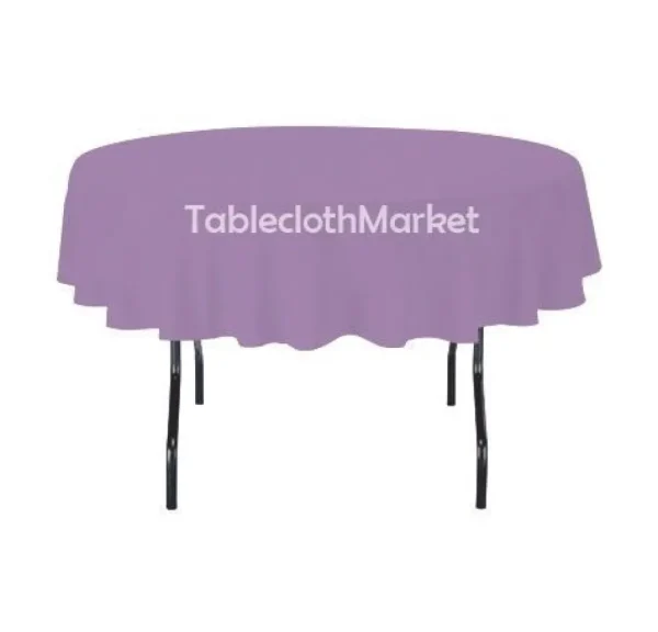 Sale Tablecloth Market 90" Inch Round Polyester Tablecloth 24 Colors Table Cover Wedding Banquet Seamed