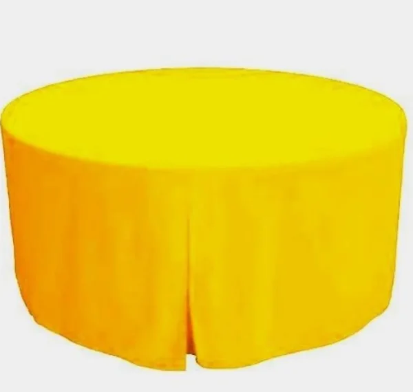 Fashion Tablecloth Market 60 Inch round Polyester Table Cover Tablecloth Trade show Booth 18 COLOR"